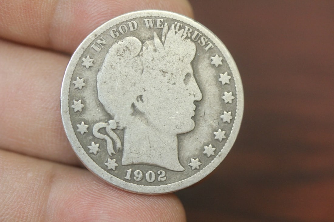 1902 Barber Silver Half Dollar: as shown