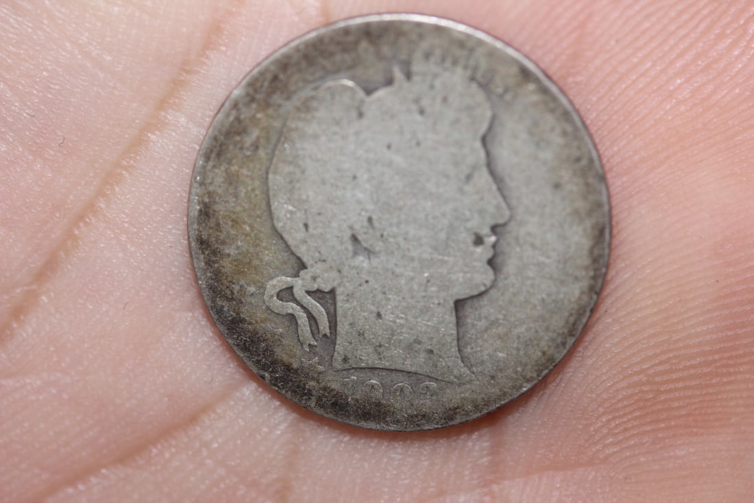 1903-S Barber Silver Quarter: as shown