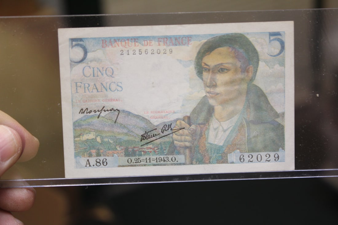 France 5 Cinq Note: rare - nice condition