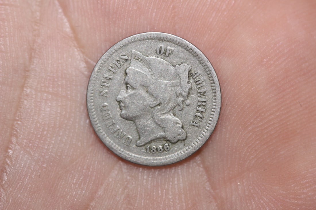 1866 3 cent Piece: as shown