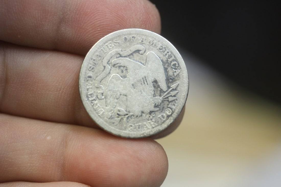 1876-CC Seated Quarter - 2
