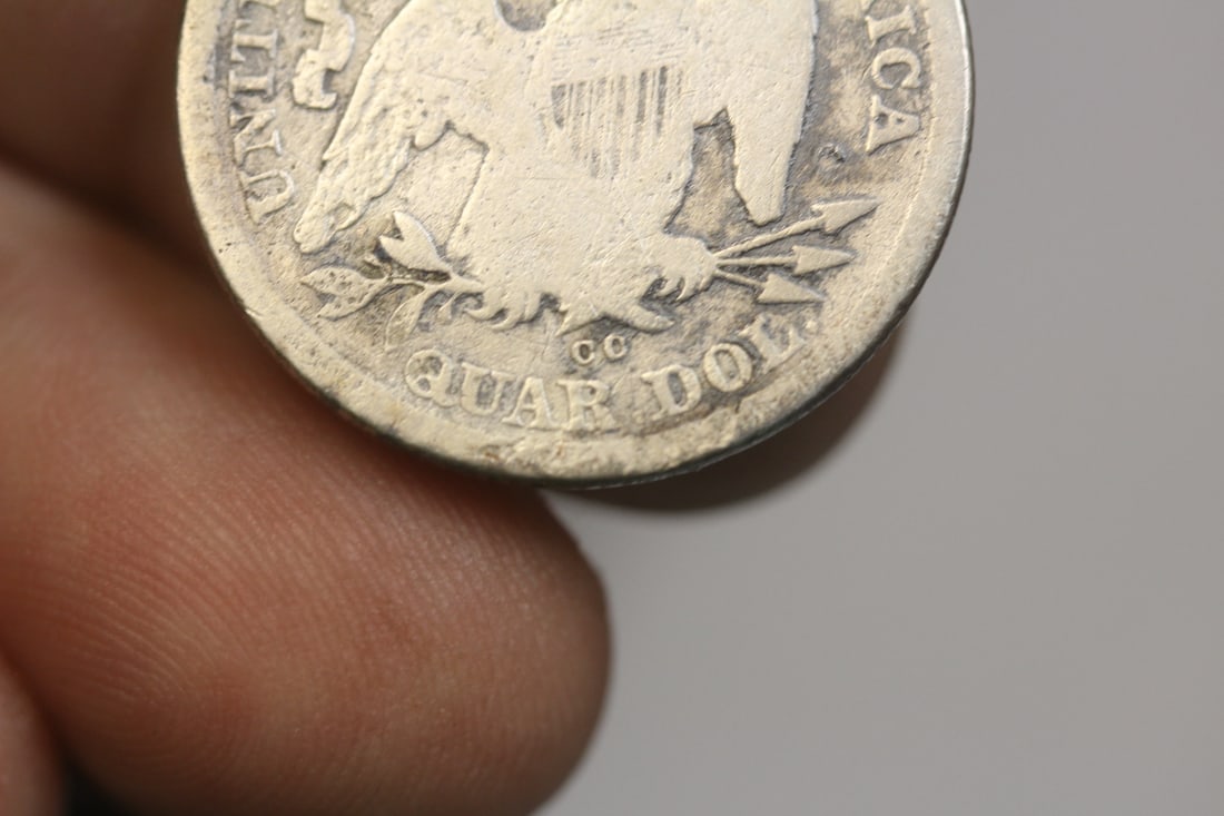 1876-CC Seated Quarter - 3