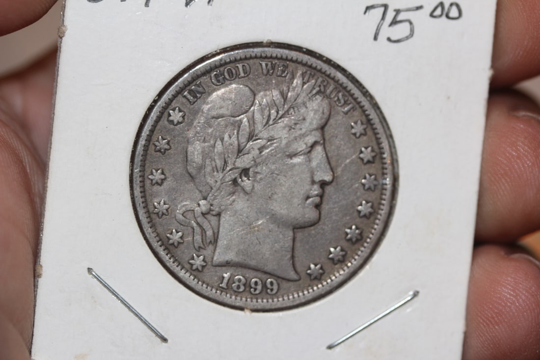 1899 Barber Silver Half Dollar: higher grade