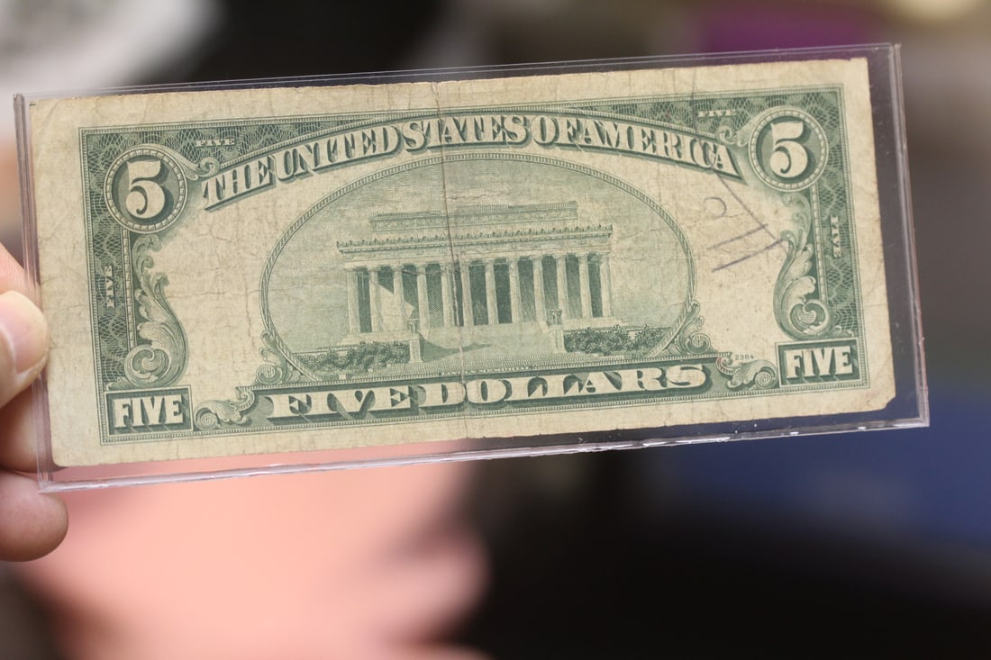 1953 $5.00 Red Seal Star Note - 5