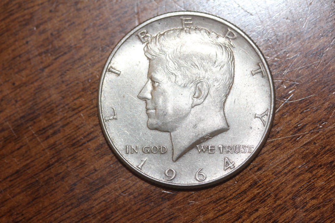 1964 Kennedy Half Silver Dollar: 90% silver