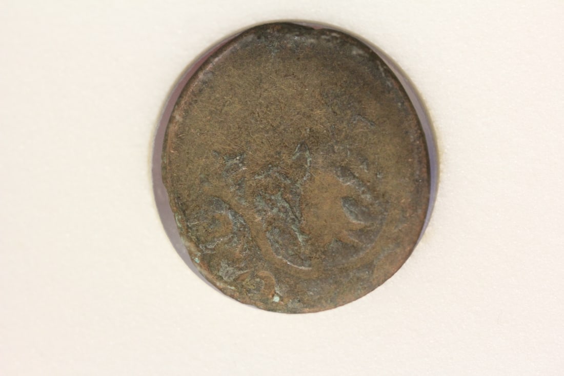 A Slabbed Medievel Bronze Nummis Coin - 3