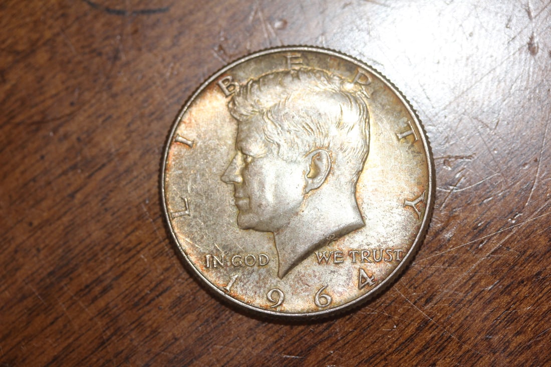 1964 Kennedy Half Silver Dollar: 90% silver