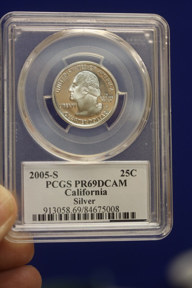 PCGS Graded Silver Quarter: PR69 DCAM