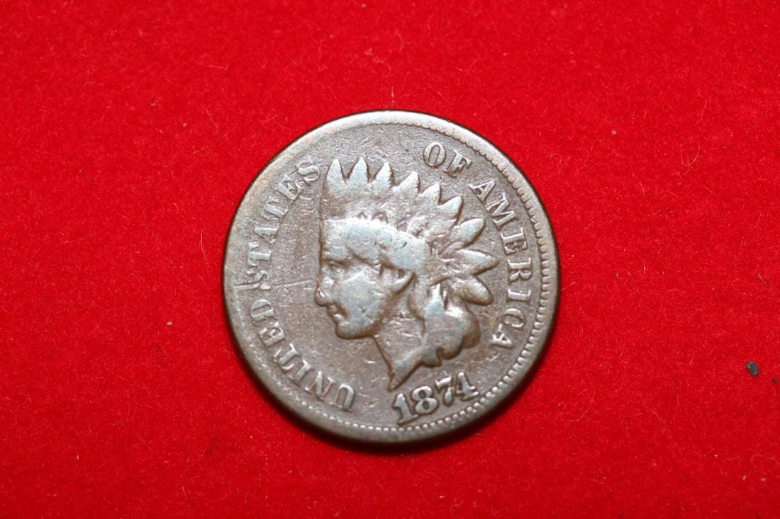 1874 Indian Head Cent - 3