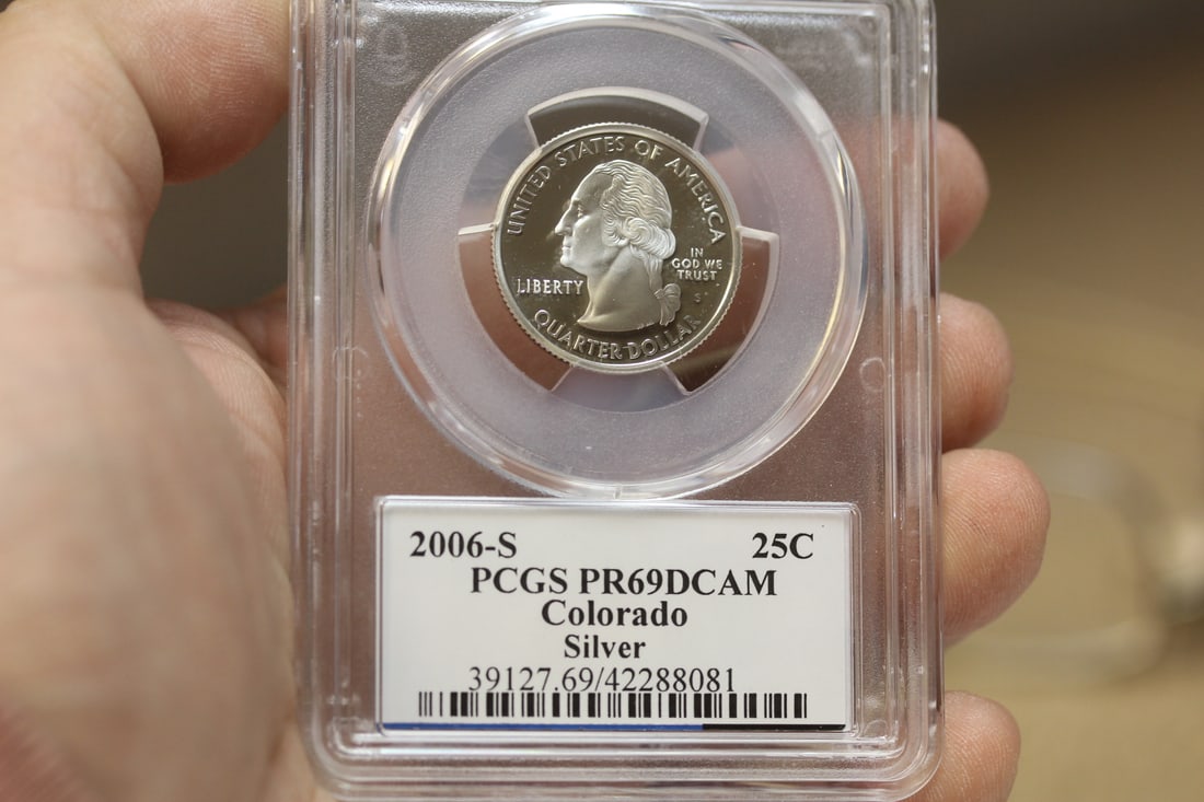 PCGS Graded Silver Quarter: PR69 DCAM