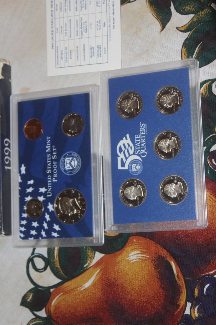 1999 US Mint Proof Coin Set: as shown