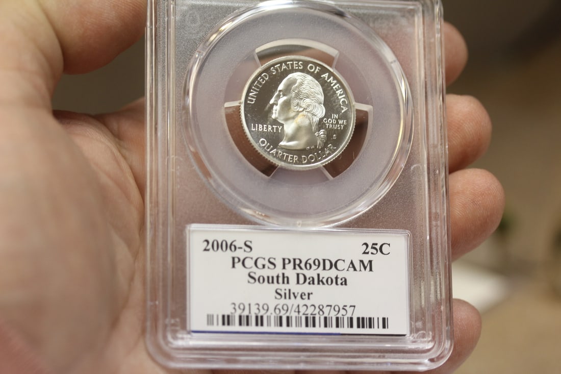 PCGS Graded Silver Quarter: PR69 DCAM