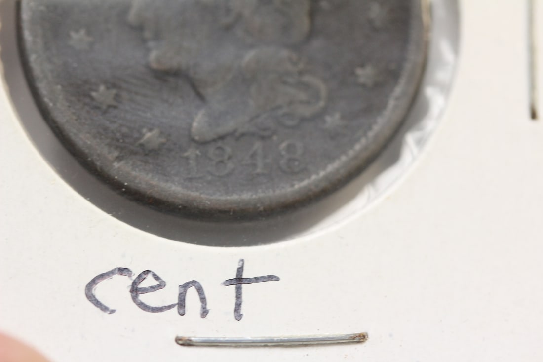 1848 Large Cent - 2
