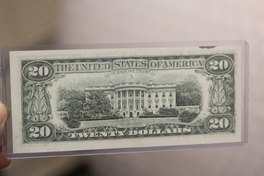 Mint Error 1990 $20 Note - Overprint - 3
