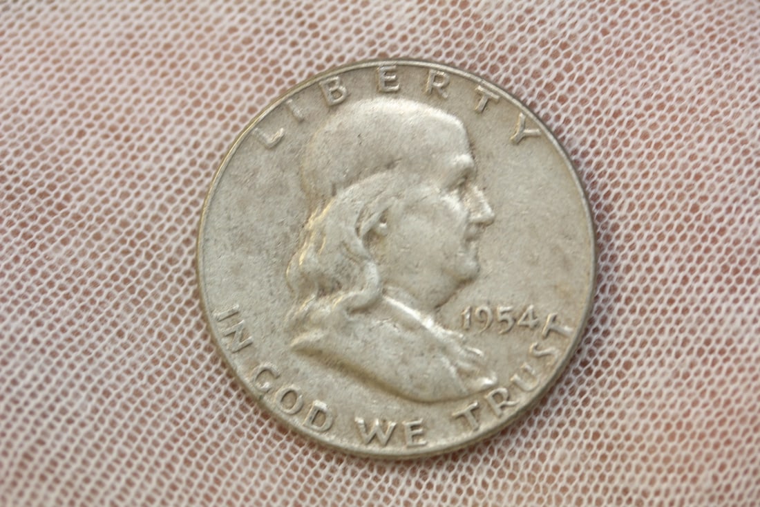 1954 Franklin Half Dollar: 90% Silver
