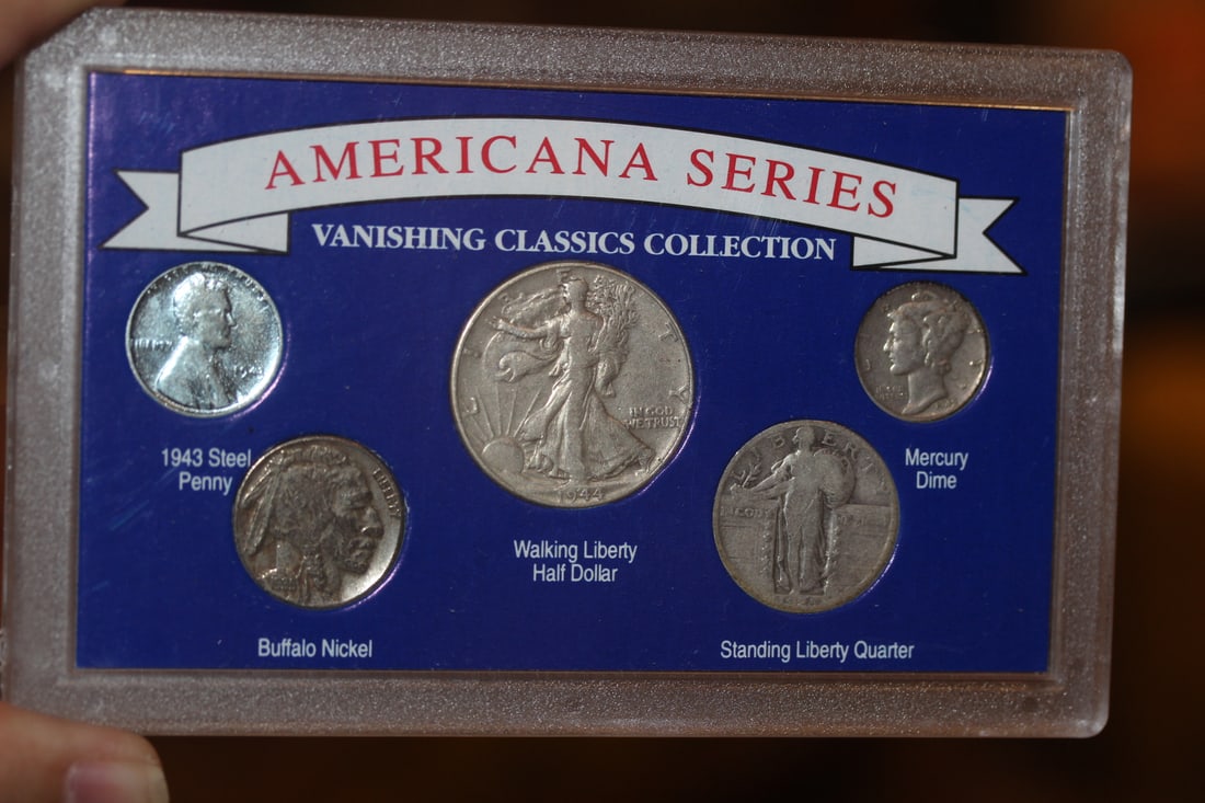 Americana Series Silver Set: 3 of the five coins are 90% silver