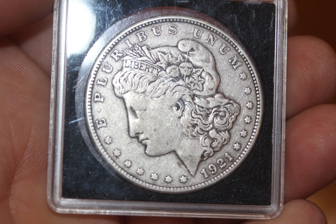 1921-S Morgan Silver Dollar: as shown on photos