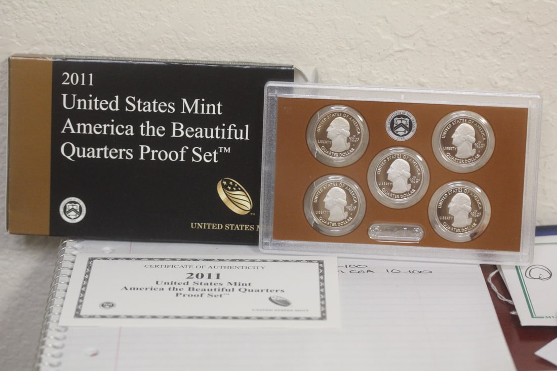 2011 US Mint Proof Set: Americ the beautiful quarters proof set