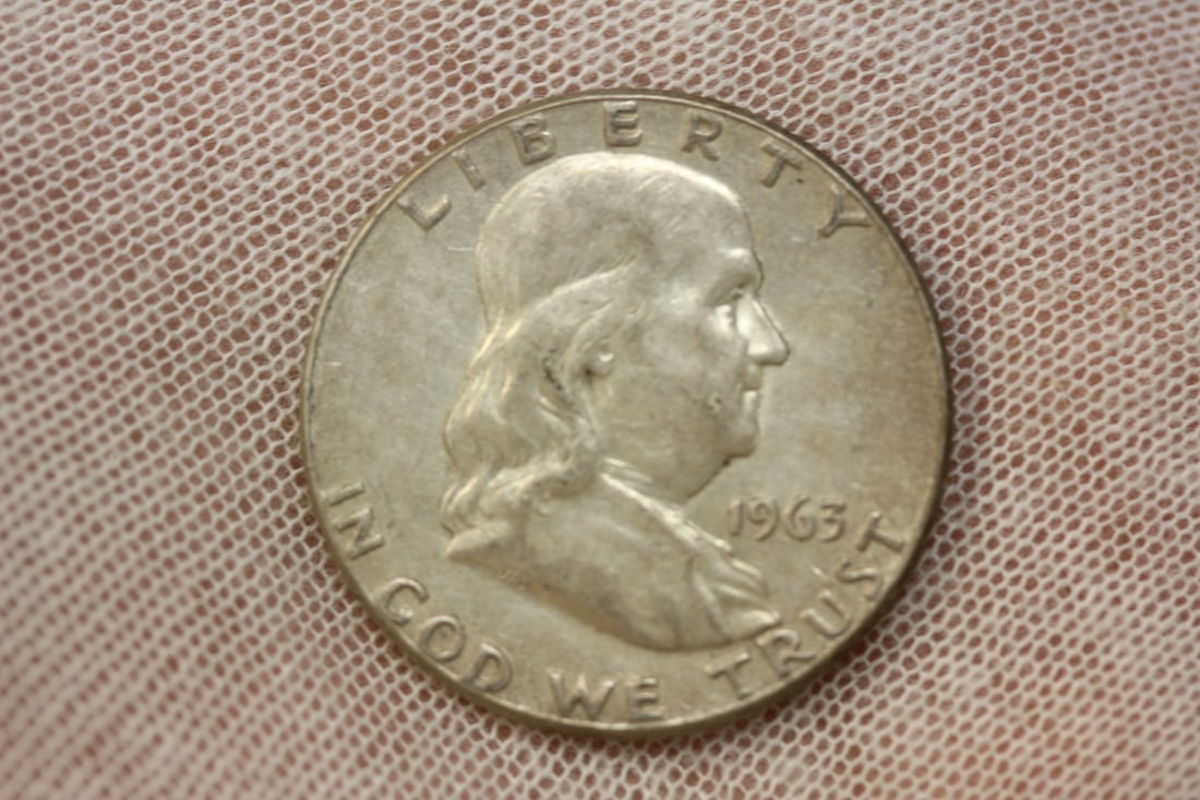 1963 Franklin Half Dollar: 90% Silver