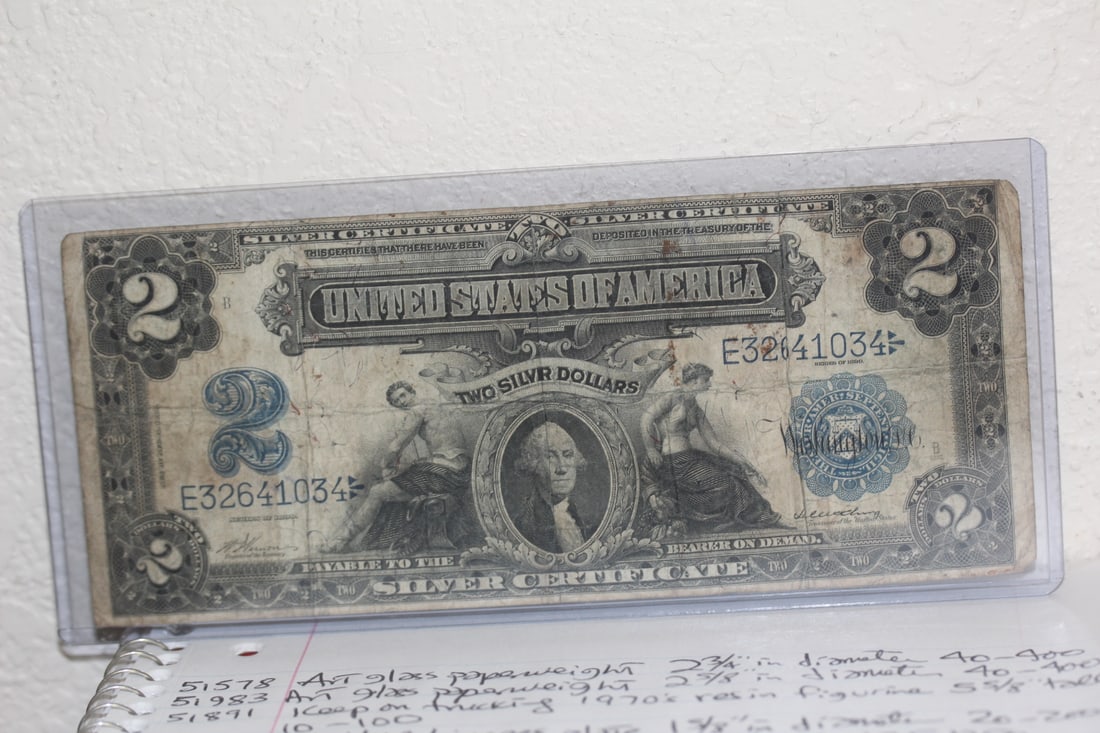 1899 US$2.00 Bank Note: as shown