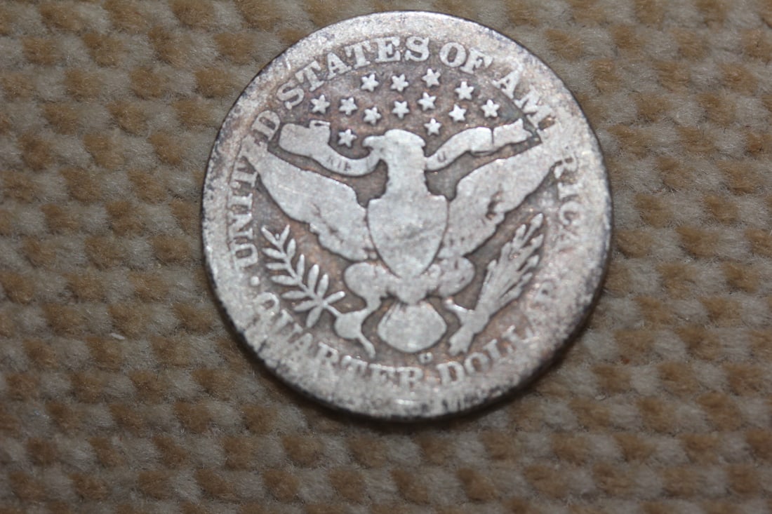 1908-D Barber Silver Quarter - 2