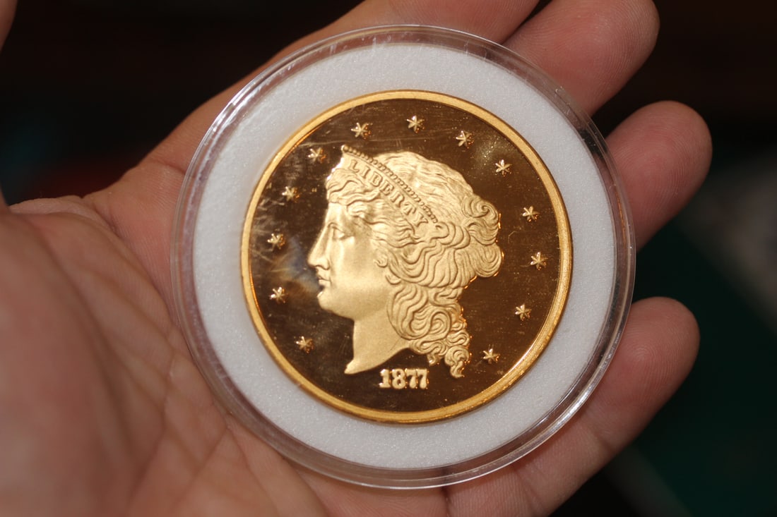 1877 Commemorative $50.00 Copper Coin - 2