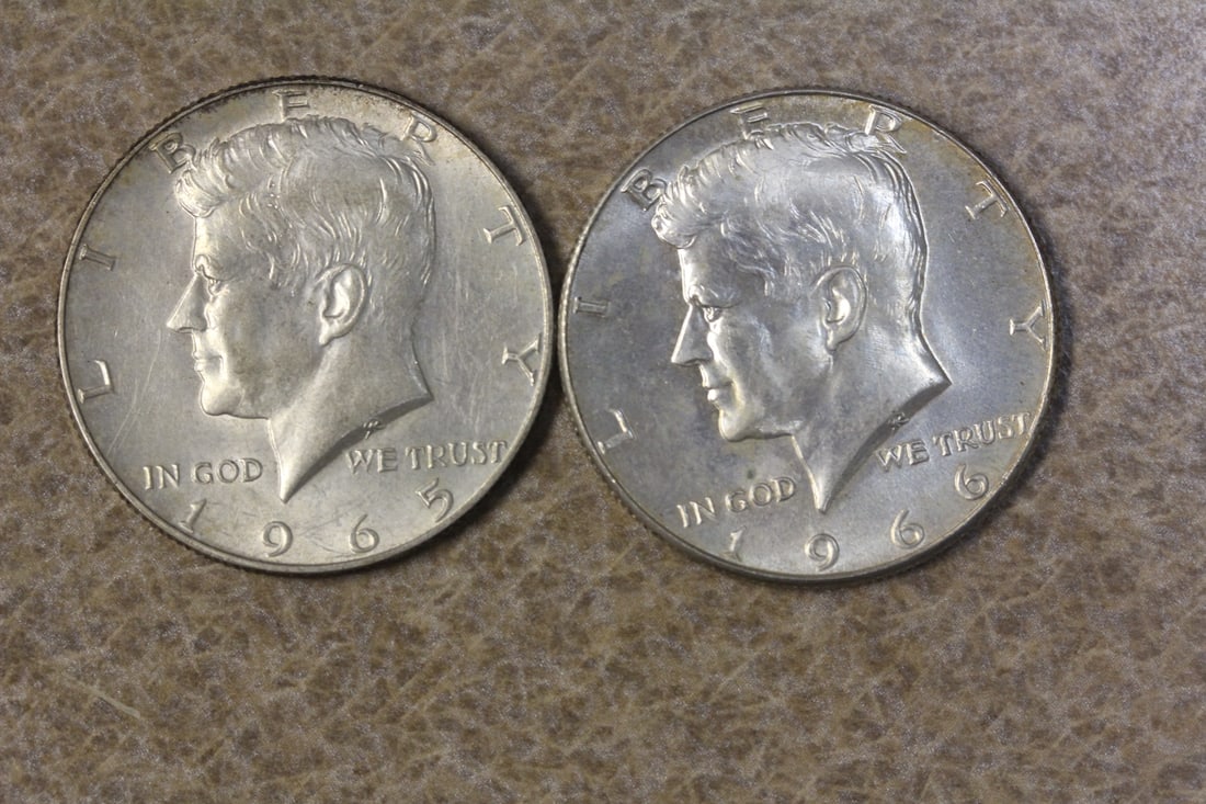 Lot of Two Kennedy Halves: 40% silver - great condition - high grade