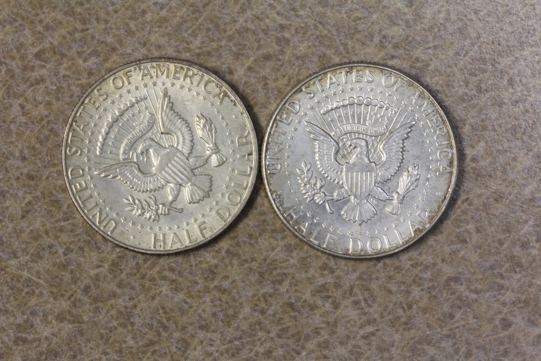 Lot of Two Kennedy Halves - 2