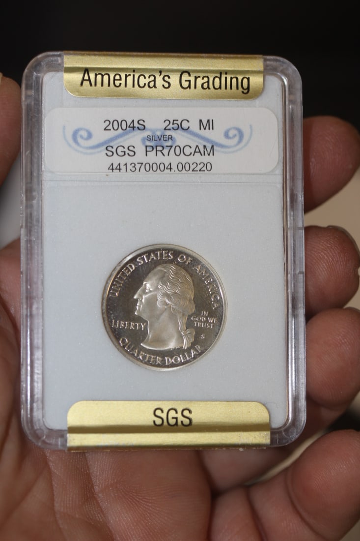 SGS Graded 2004-S Quarter: PR70 - DCAM