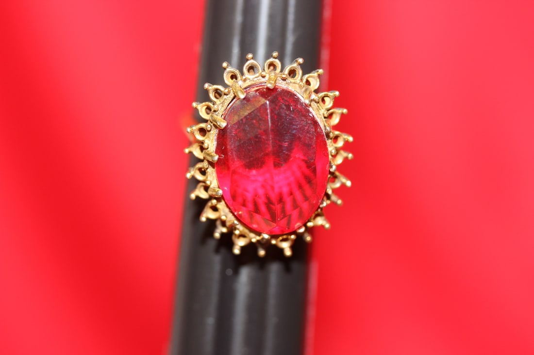 A Sterling or Gold Filled Coctail Ring: as shown