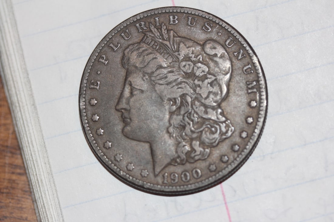 1900-O Morgan Silver Dolalr: as shown on photos