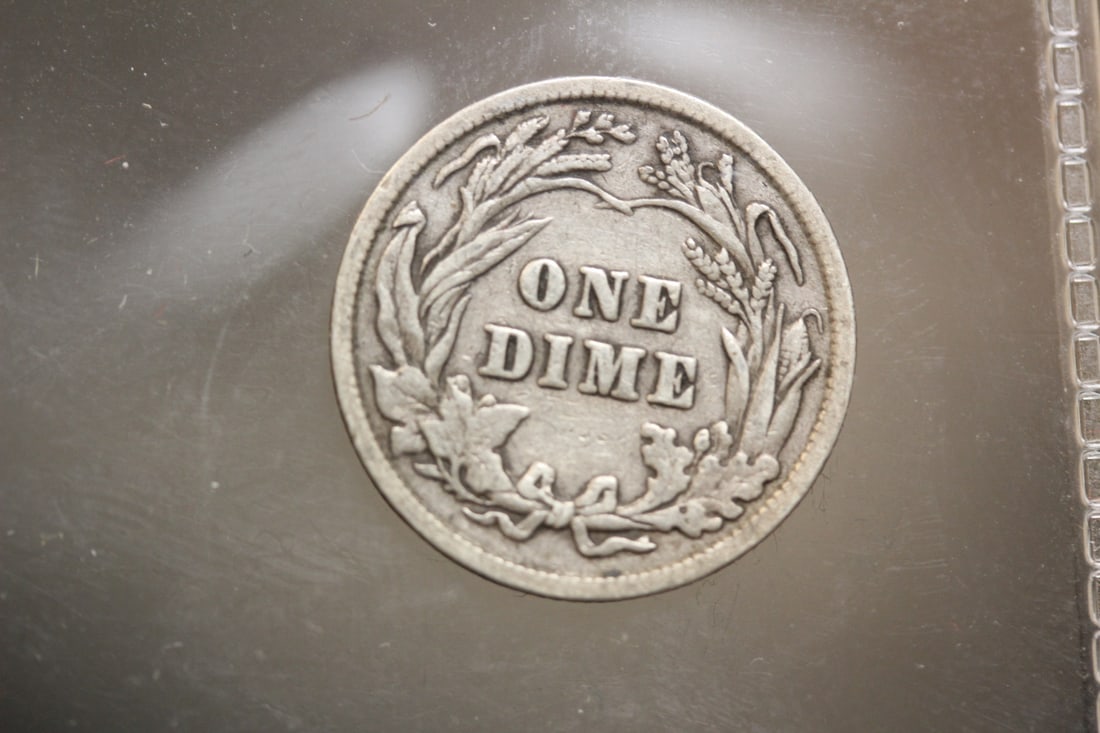 1901 Barber Silver Dime - 2