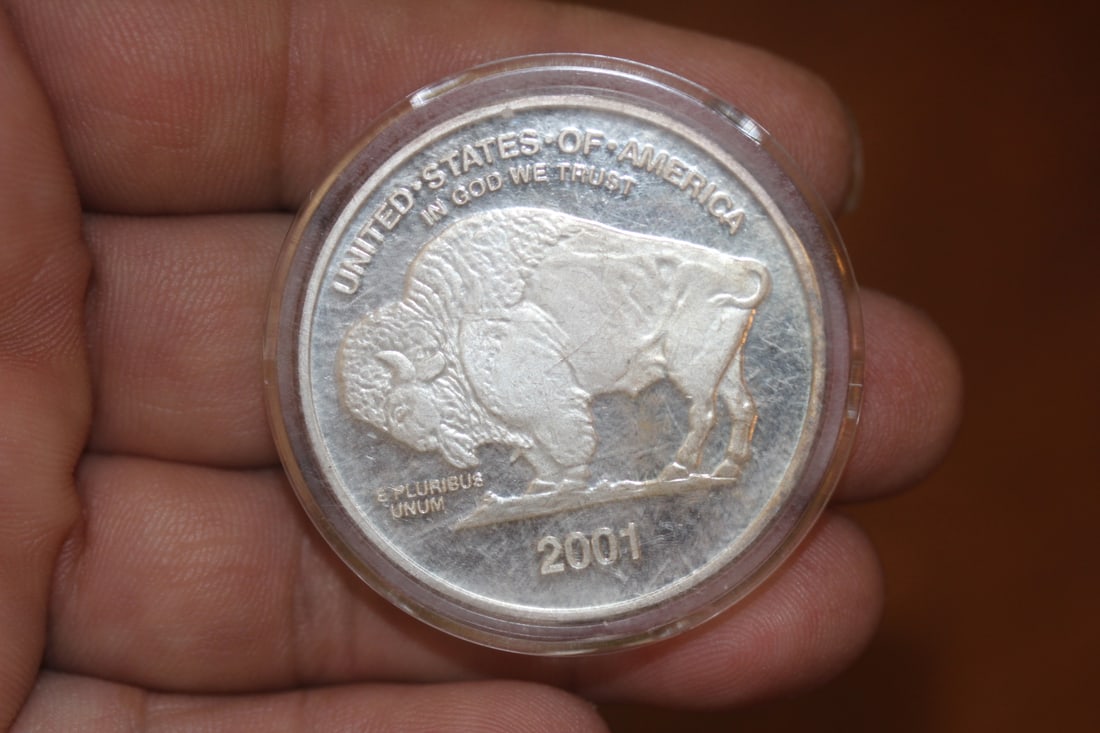 Commemorative Silverplated Buffalo Coin - 2