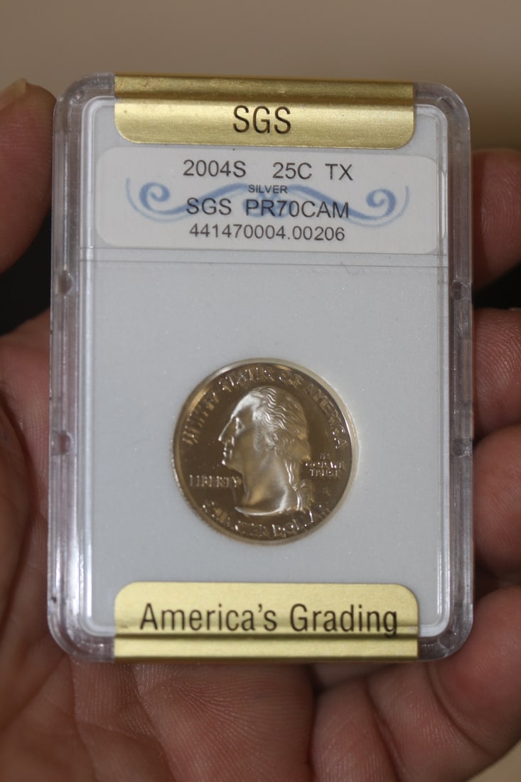 SGS Graded 2004-S Quarter: PR70 - DCAM