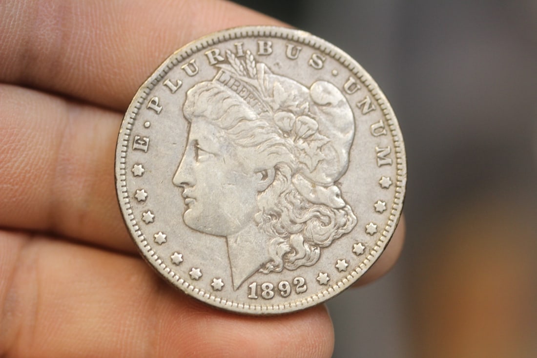 1892-O Morgan Silver Dollar: as shown