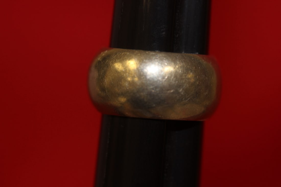 A Sterling Ban Ring: as shown