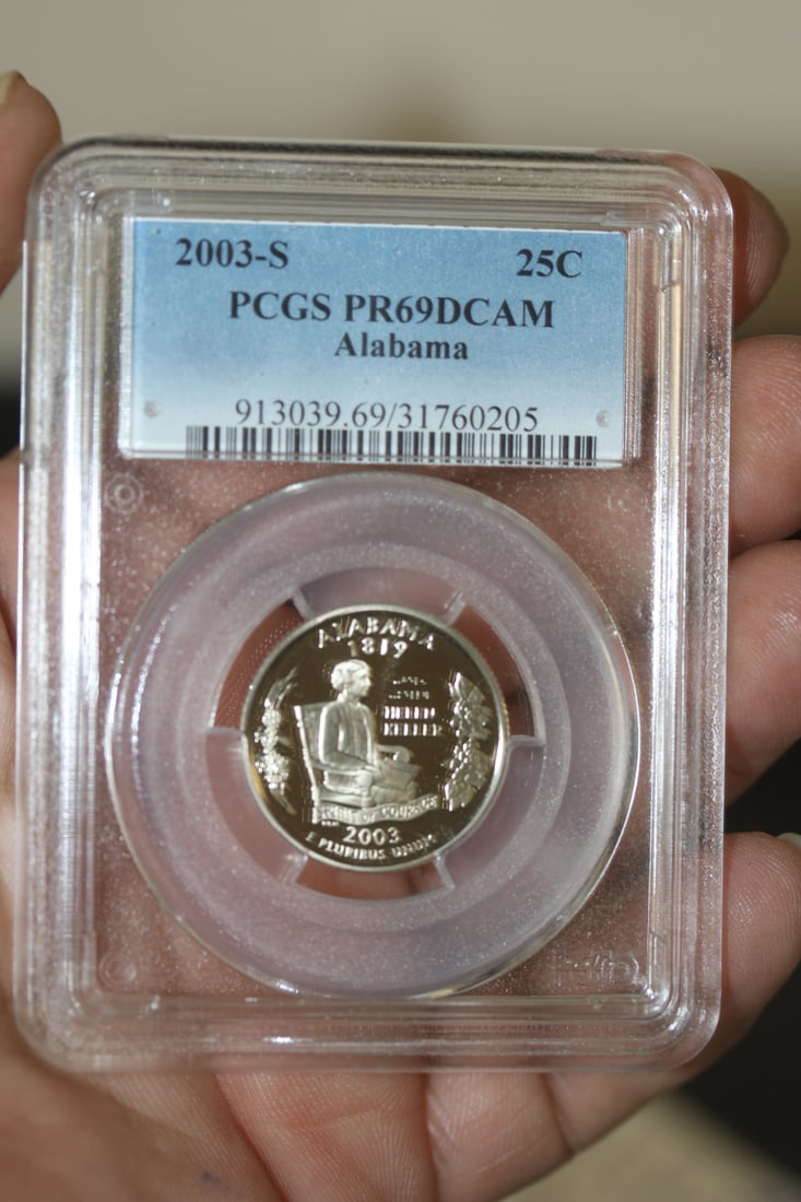 PCGS Graded 2003-S Quarter: PR69 - DCAM