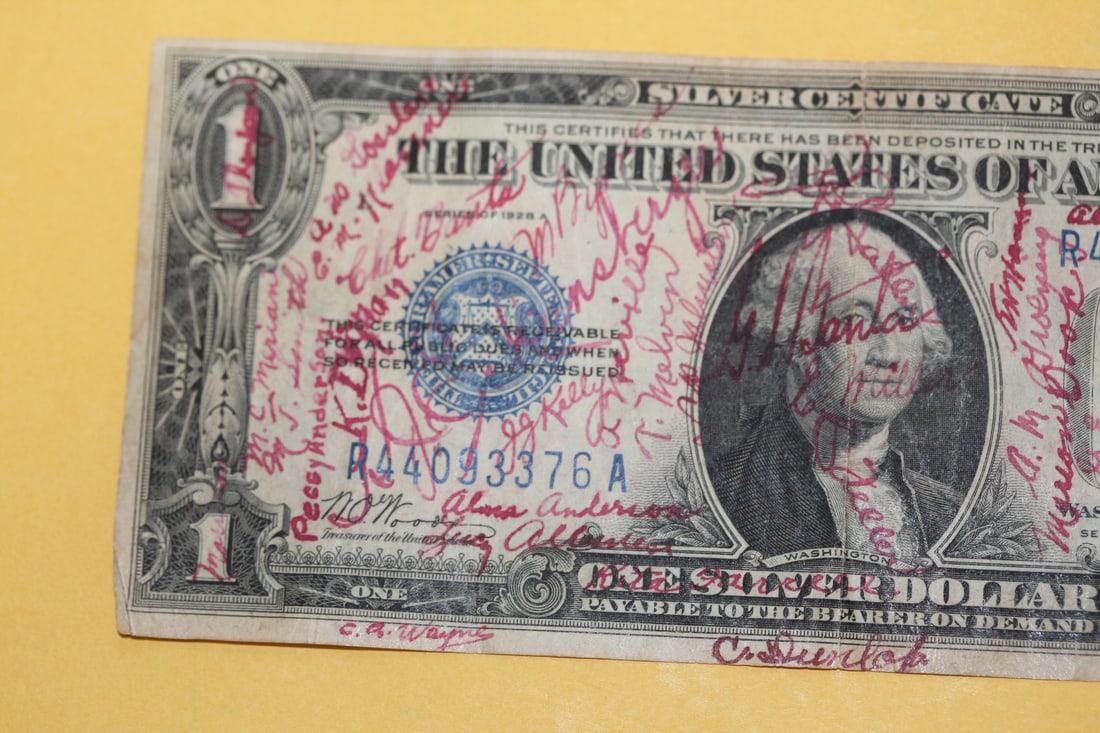 A 1928 One Dollar Funny Back Note - 2