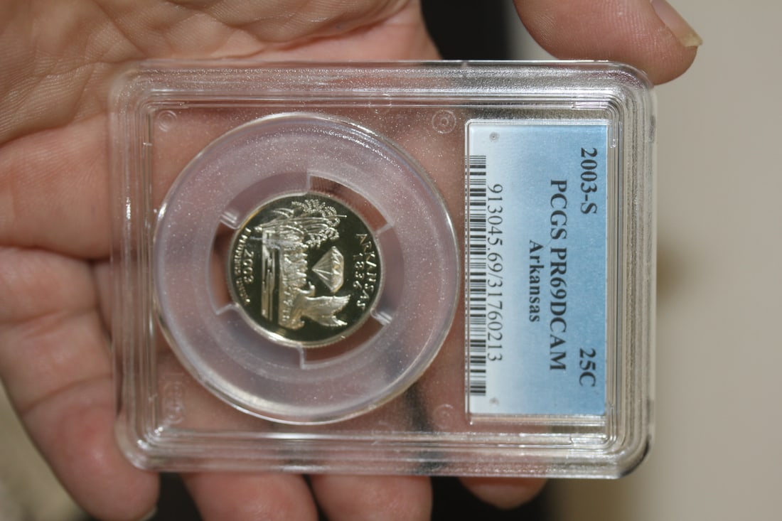 PCGS Graded 2003-S Quarter: PR69 - DCAM