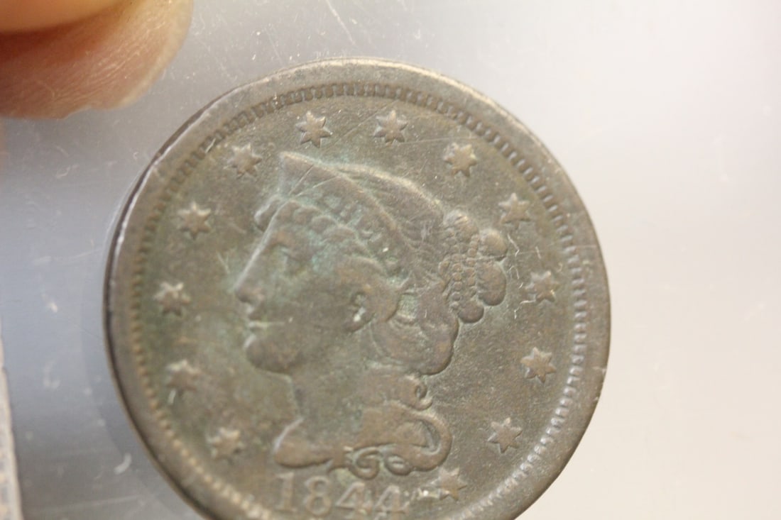 1844 Large Cent - 3