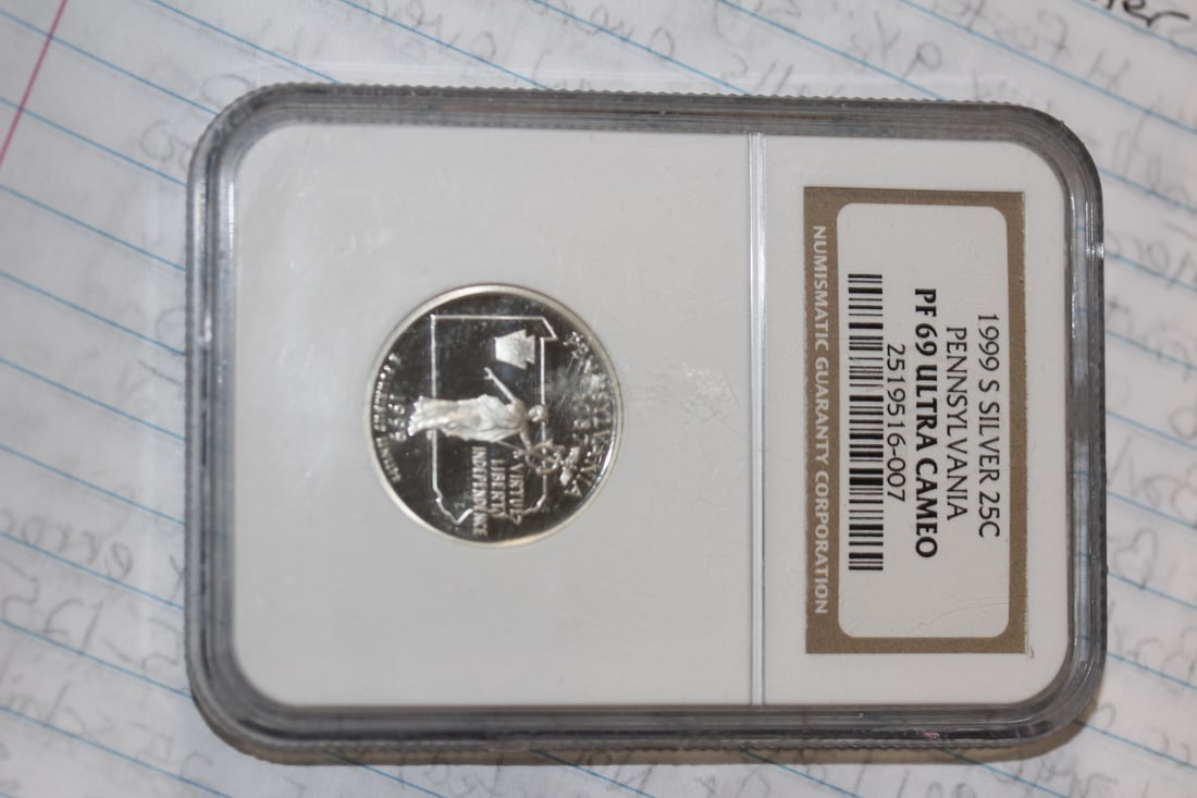 NGC Graded 1999-S Silver Quarter: PF69 ultra cameo