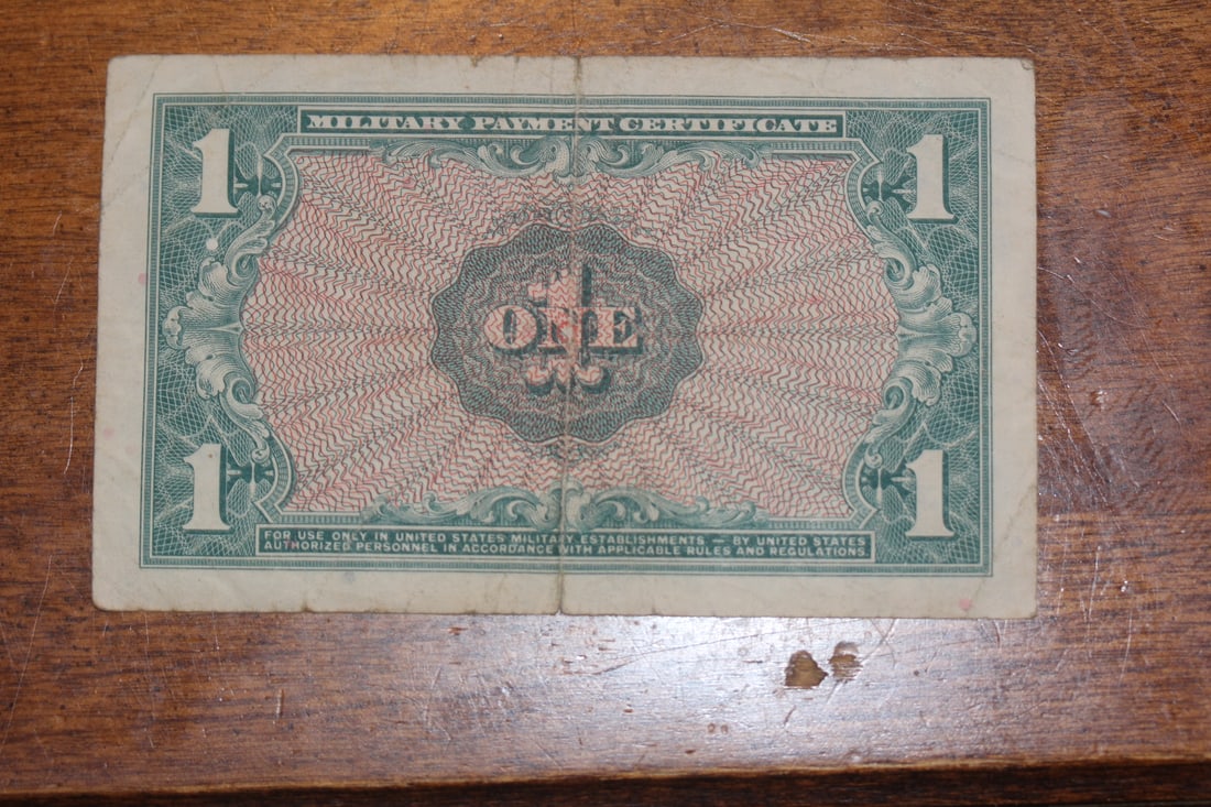 One Dollar Military Bank Note - 2