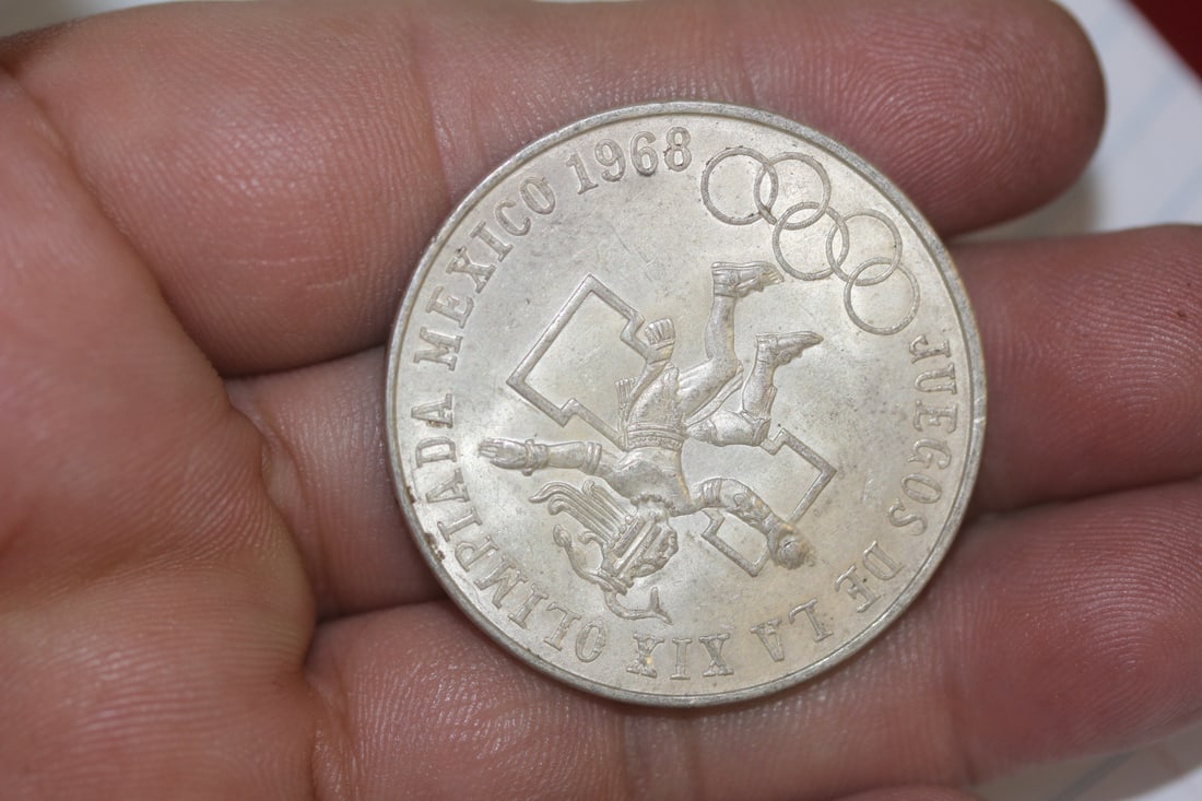 1968 Mexico Olympic Coin: 72% silver