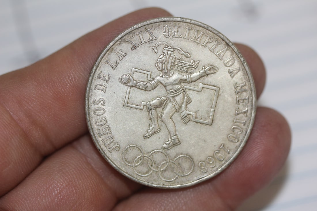 1968 Mexico Olympic Coin: 72% silver