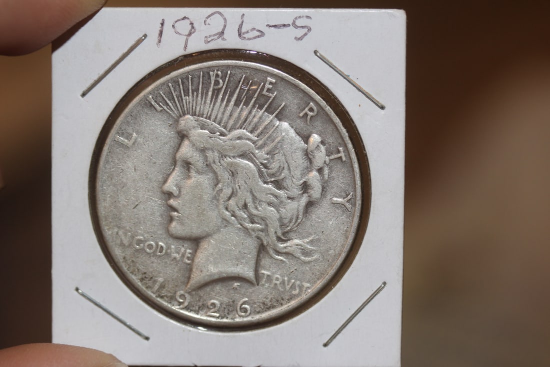 1926-S Peace Silver Dollar: as shown on photos