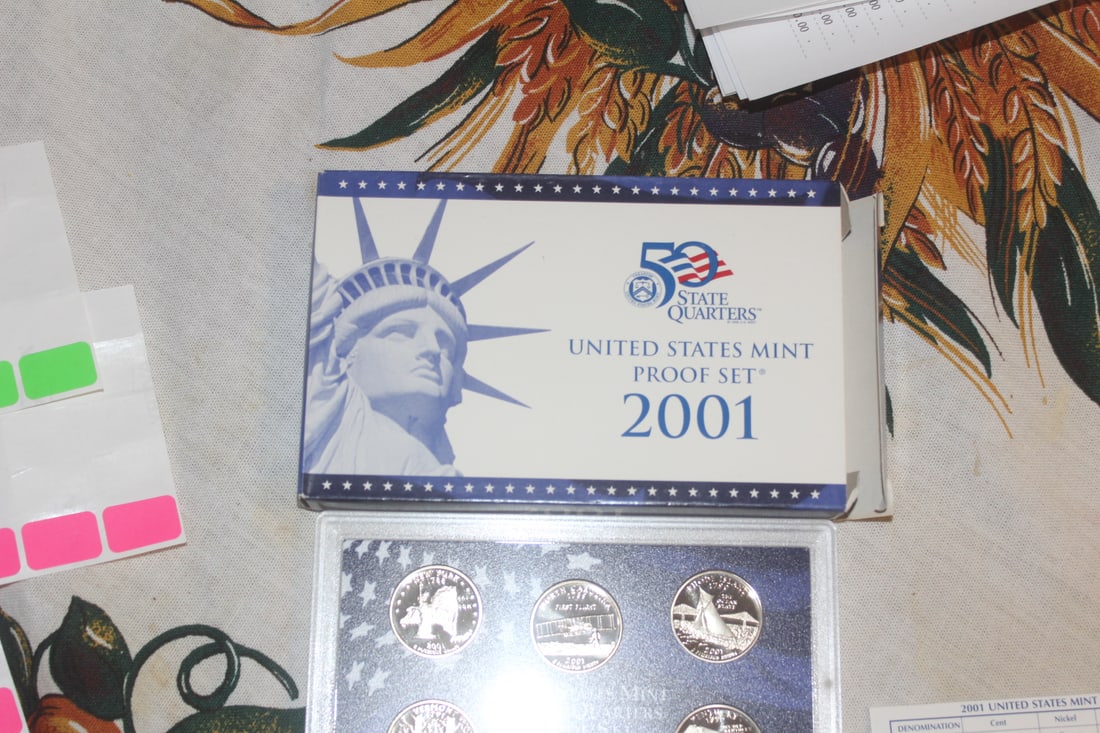 2001 US Mint Proof Coin Set - 2