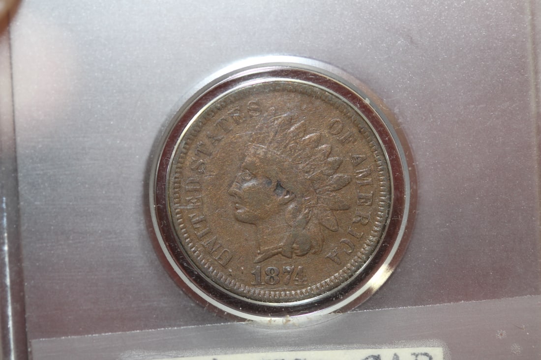 An 1874 Indian Head Cent - 4