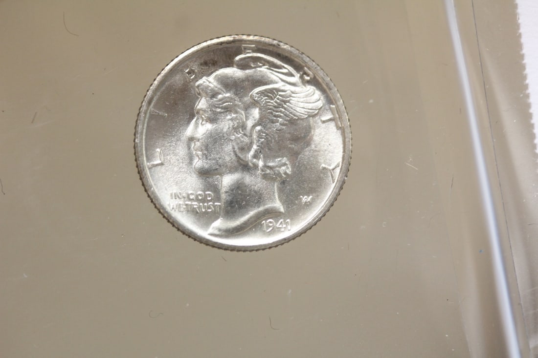 High Mint State 1941 "S" Mercury Dime (1 of 3)