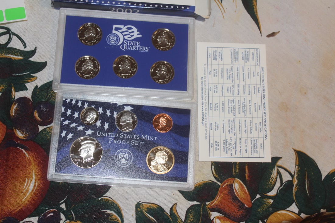 2002 US Mint Proof Coin Set: as shown