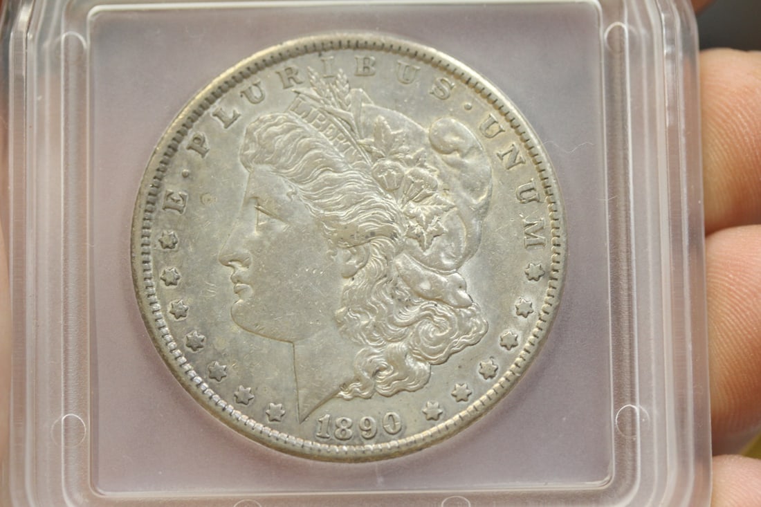 ICG Graded 1890-S Morgan Silver Dollar - 2